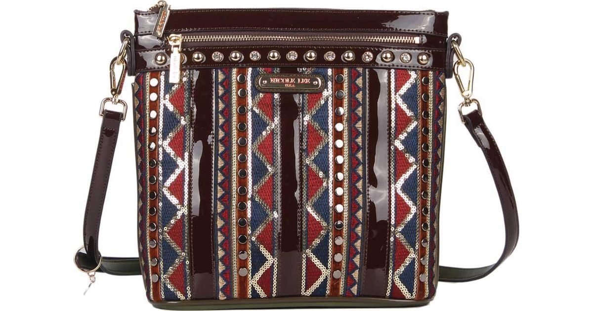Nicole Lee Green Bliss Boho Crossbody Bag Lyst