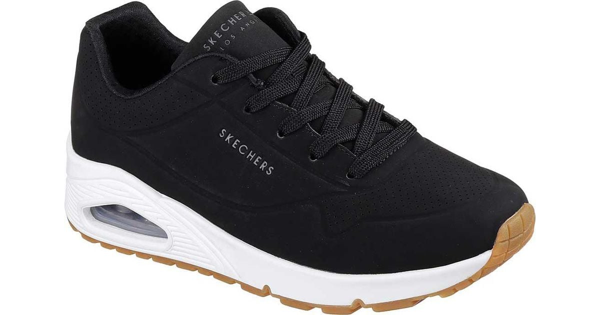 uno skechers black