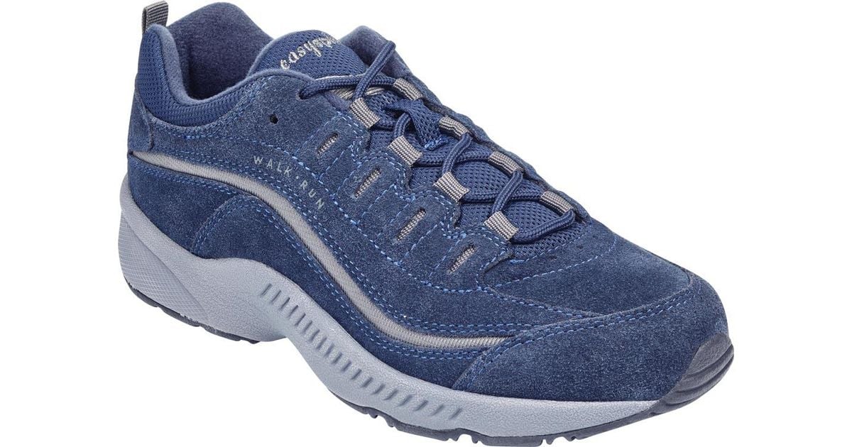 Easy Spirit Leather Romy Walking Shoe in Navy Suede (Blue) Lyst