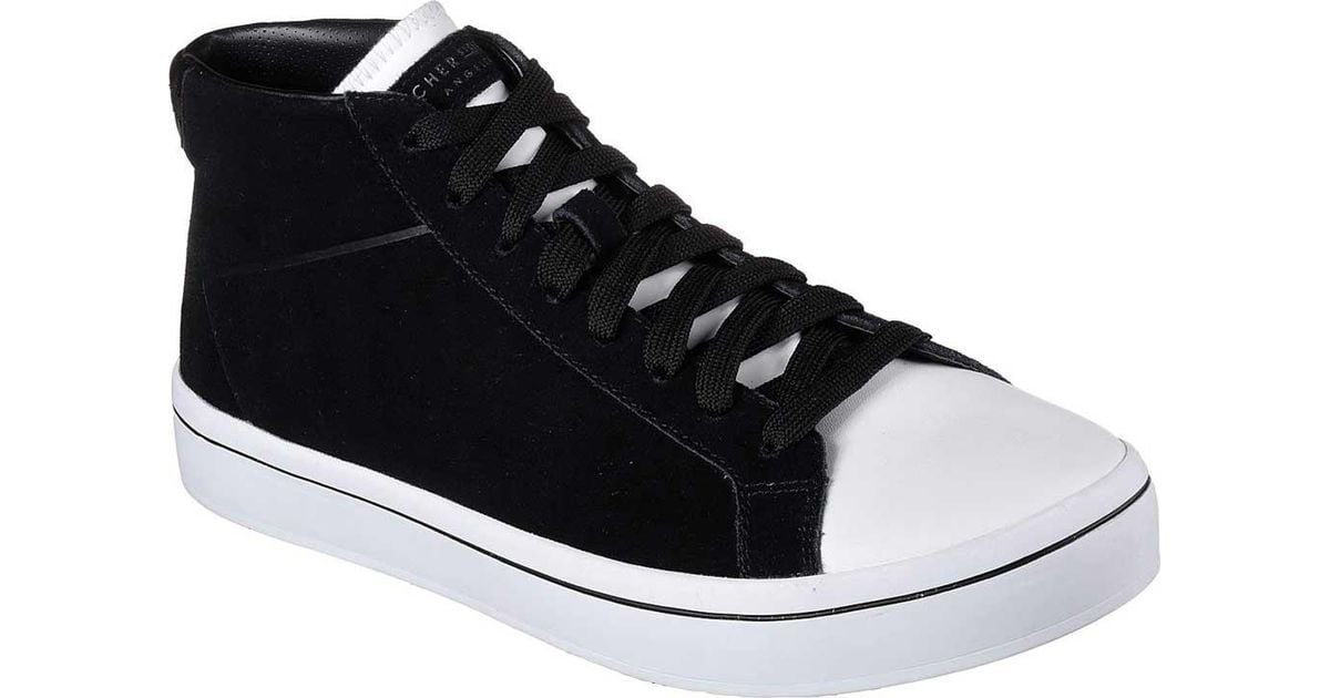 Skechers Suede Hilites High Top Sneaker in Black for Men Lyst