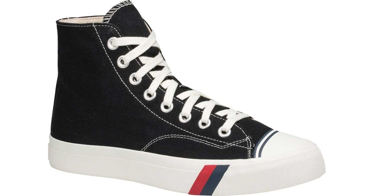 Pro Keds Canvas Pro Keds Men's Royal High Top Sneakers in Black