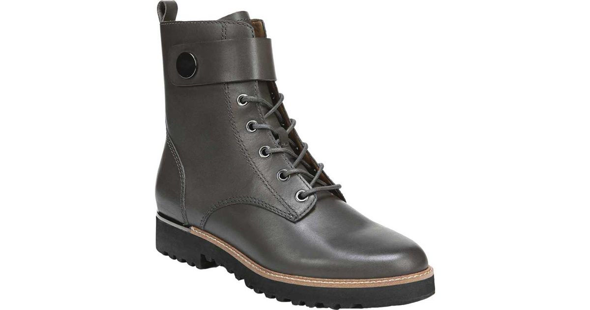franco sarto canon leather combat boots