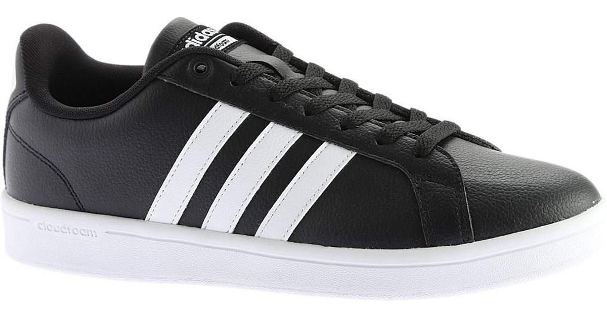Adidas Black Neo Cloudfoam Advantage Stripe Court Shoe Adidas Black Neo Cloudfoam Advantage Stripe Court Shoe