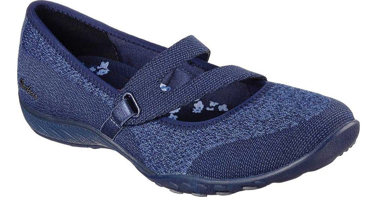 skechers mary jane navy