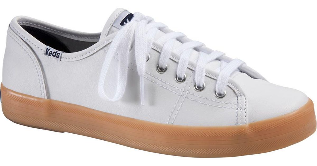 Keds Kickstart Leather Sneaker in White 