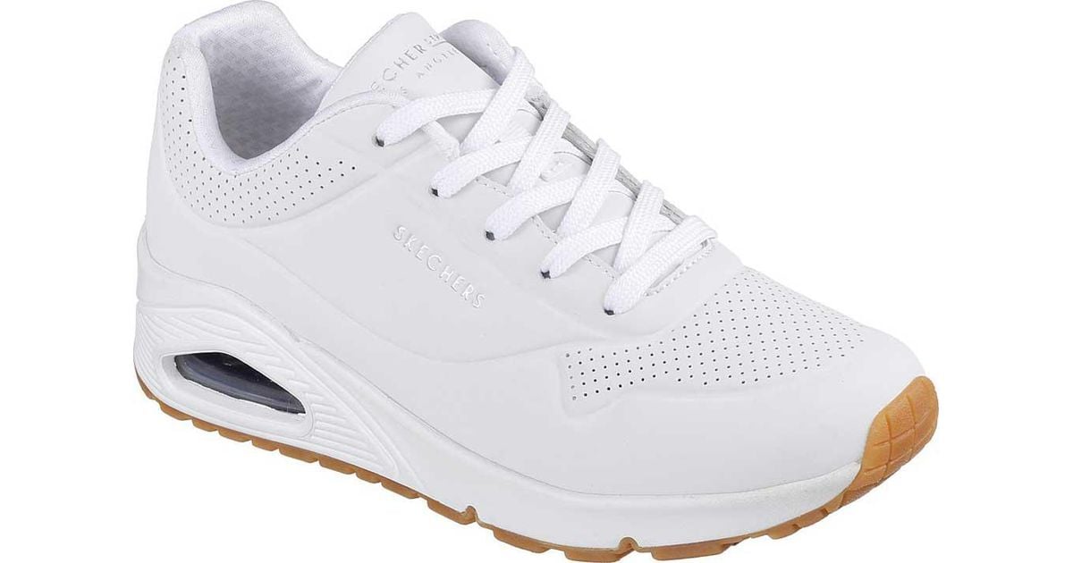 Skechers Leather Stand On Air in White - Save 6% - Lyst