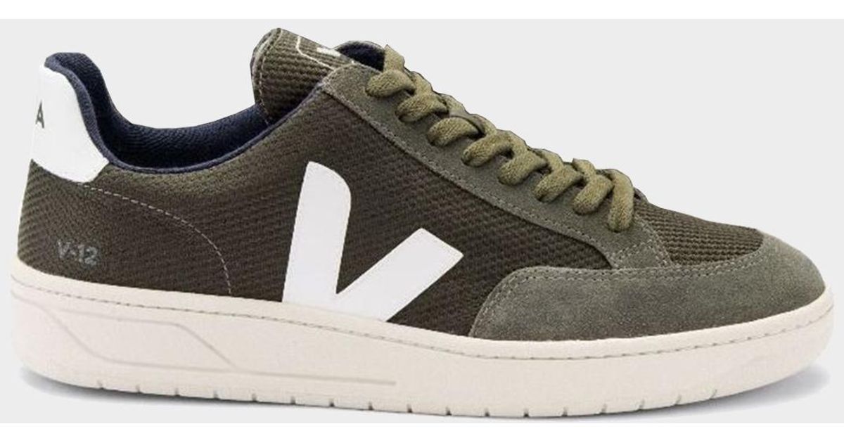 Veja Rubber V12 Bmesh Men Sneaker In Olive Lyst