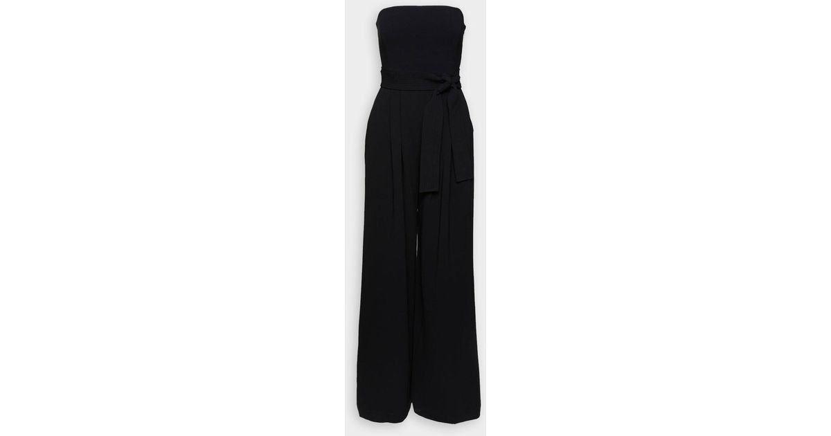 A.L.C. Elsie Strapless Jumpsuit In Black | Lyst