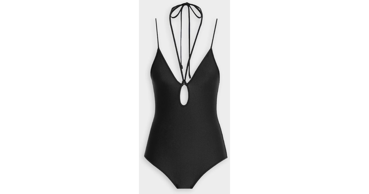 Zimmermann Jeannie Loop Front One-piece Swimsuit In Noir in Black | Lyst