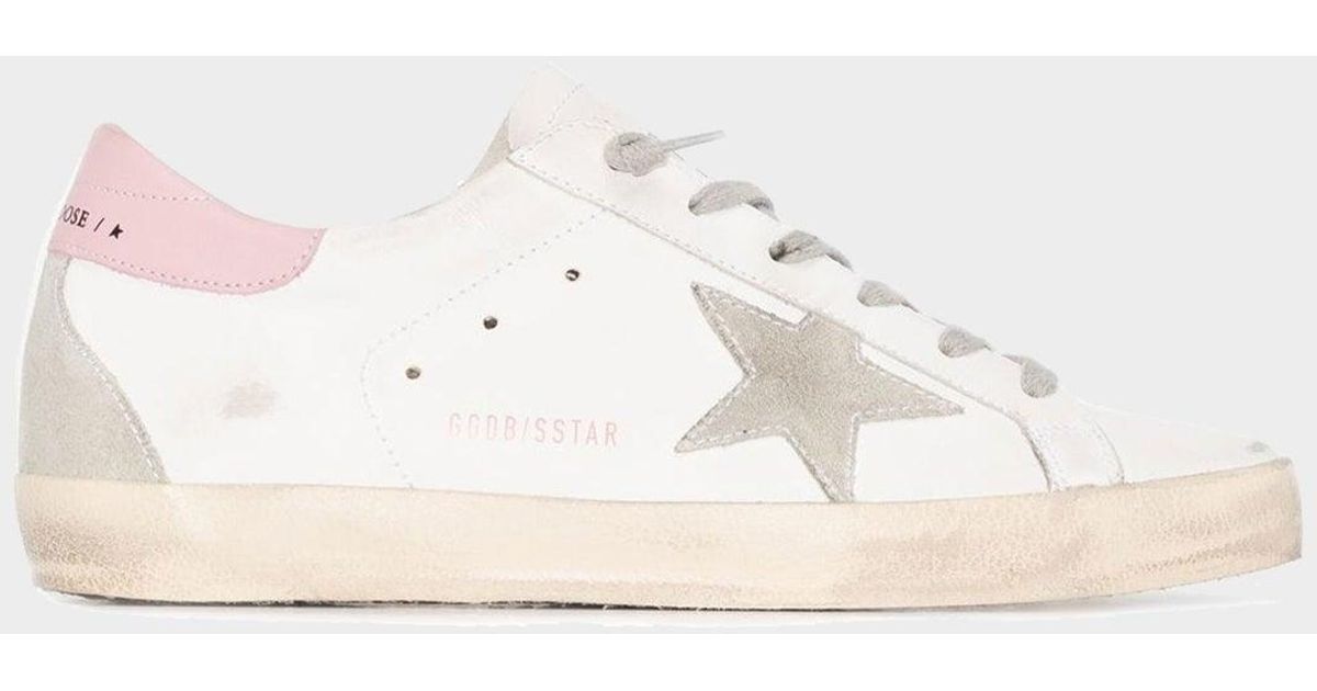 Golden Goose Super-star Light Pink Back White Leather Sneaker in ...