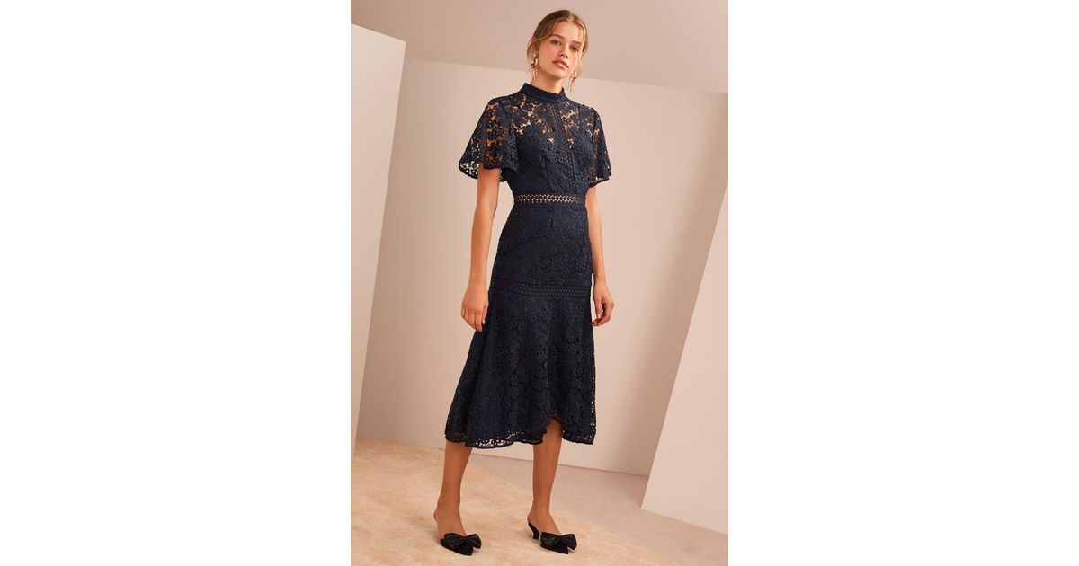 keepsake utopia lace midi dress