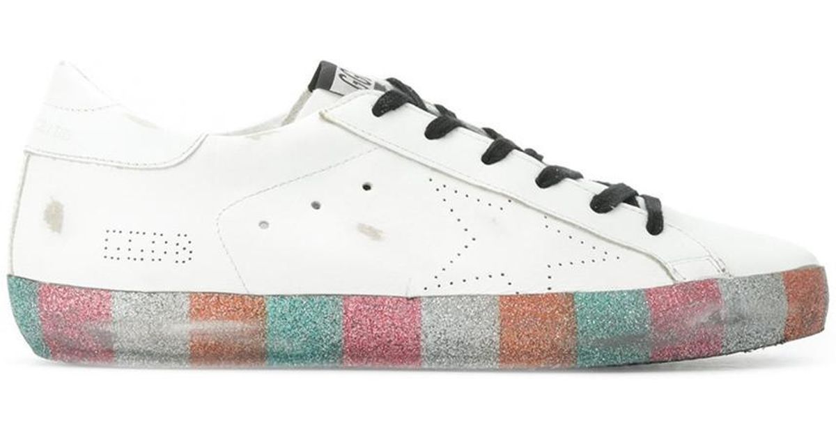 golden goose rainbow sneakers