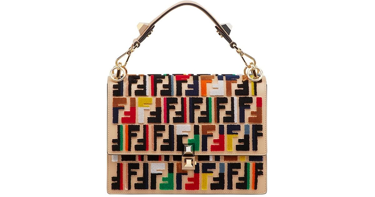 Fendi Multicolor Kan I Logo Shoulder Bag | Lyst