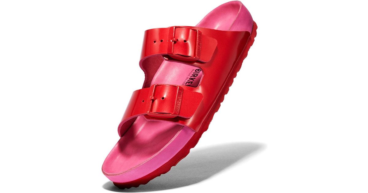 fuschia birkenstocks