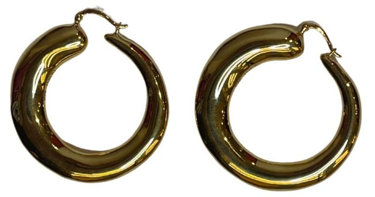 KHIRY Khartoum Ii Nude Hoop Earrings in Metallic | Lyst