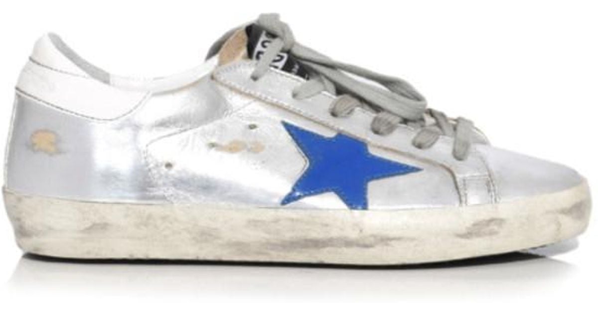 golden goose sneakers blue star