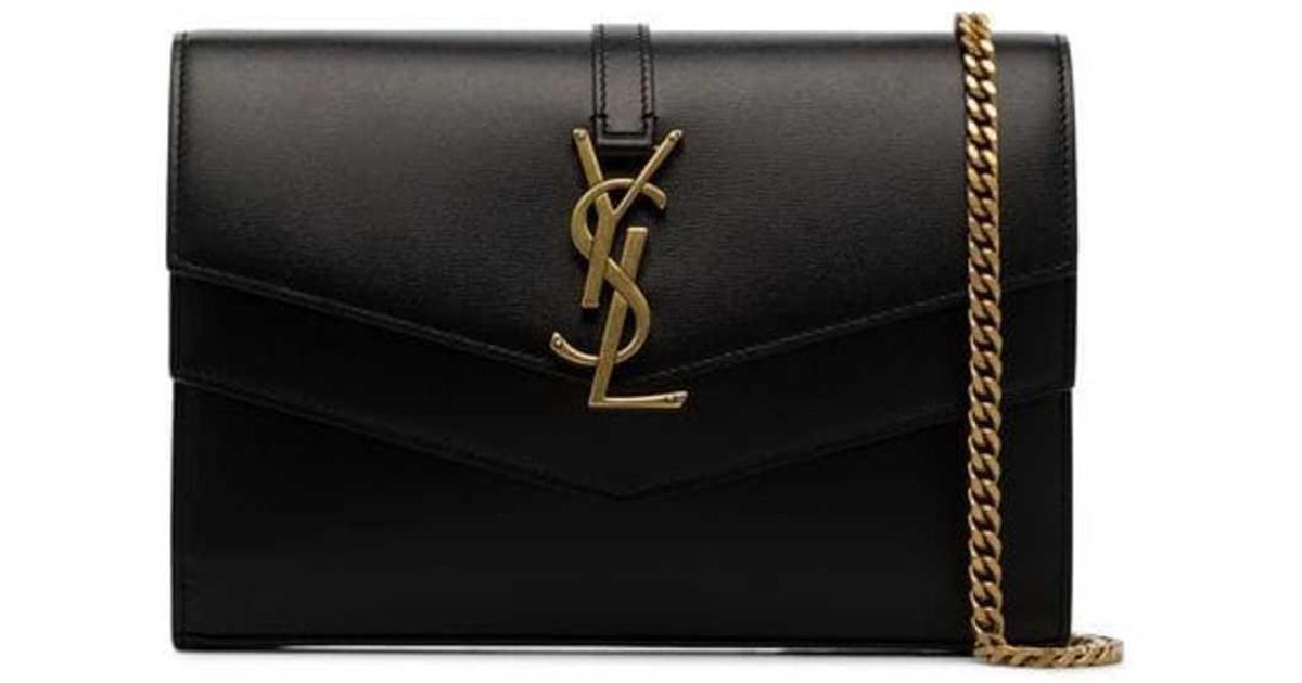 sulpice double flap crossbody wallet on a chain