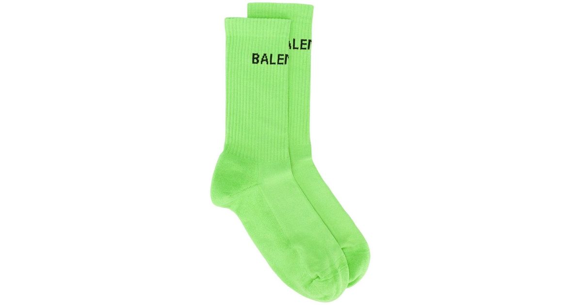 balenciaga sock shoes lime green