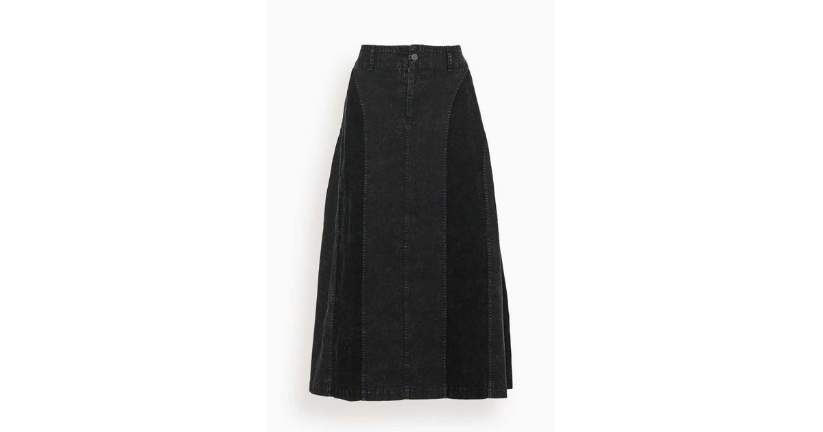 Sea Tyla Twill Skirt In Black | Lyst