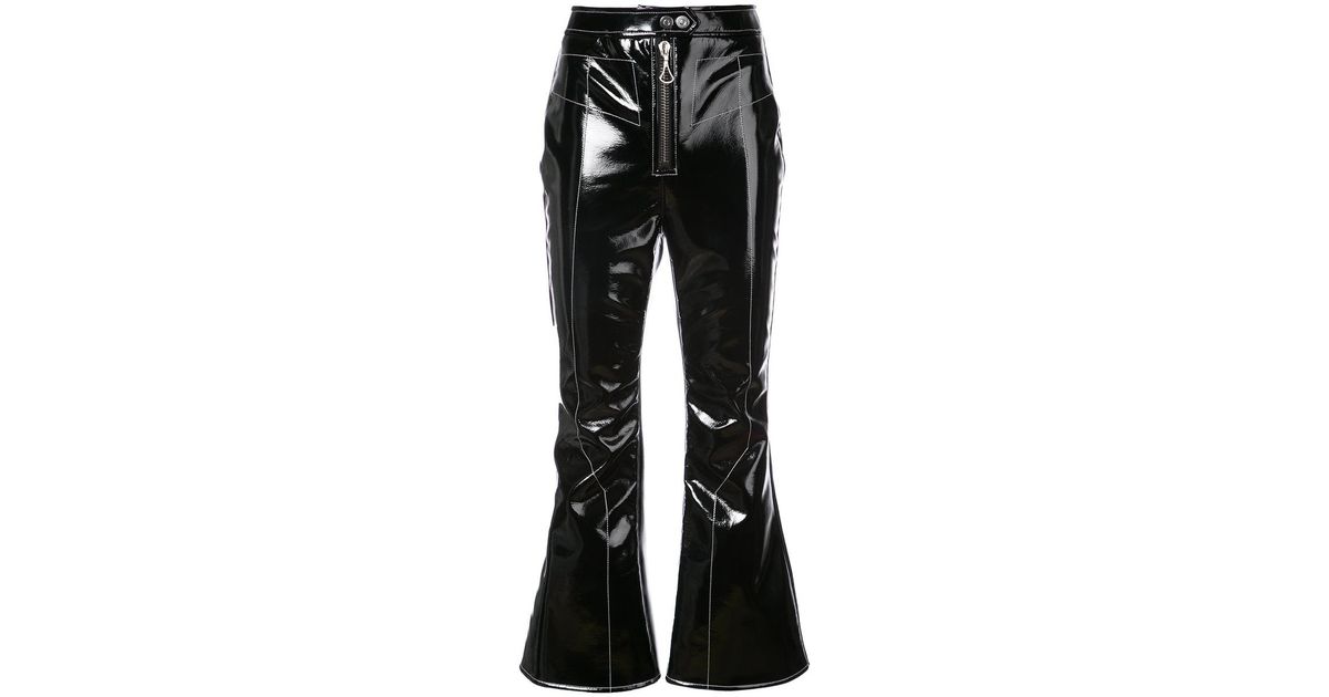pvc flare pants