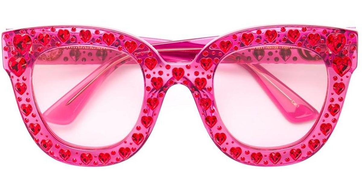 Gucci Crystal Heart Sunglasses in 