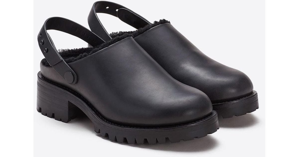 feit shearling clog