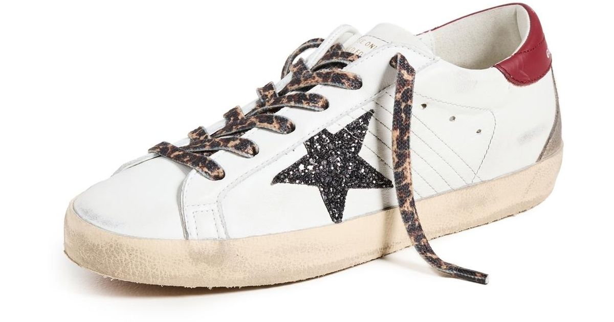Golden Goose Super Star Nappa Upper Heel And Toe Suede Spur