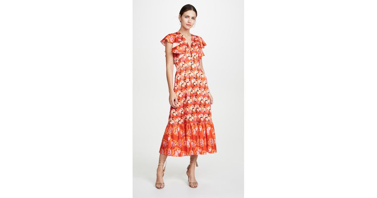 Temperley London Synthetic Dragonfly Dress in Red - Save 31% - Lyst