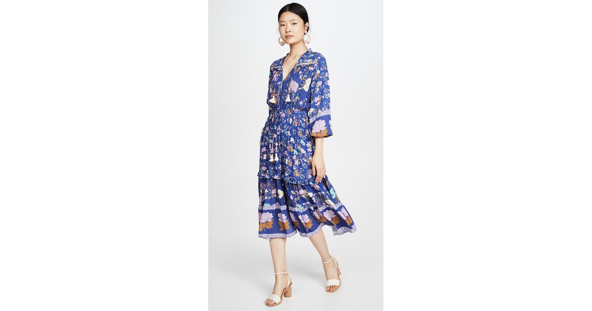 wild bloom midi dress spell