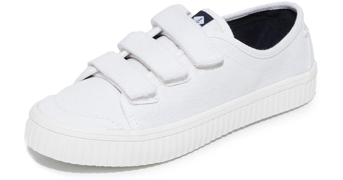 Sperry Top Sider Crest Velcro Creeper Sneakers in White Lyst
