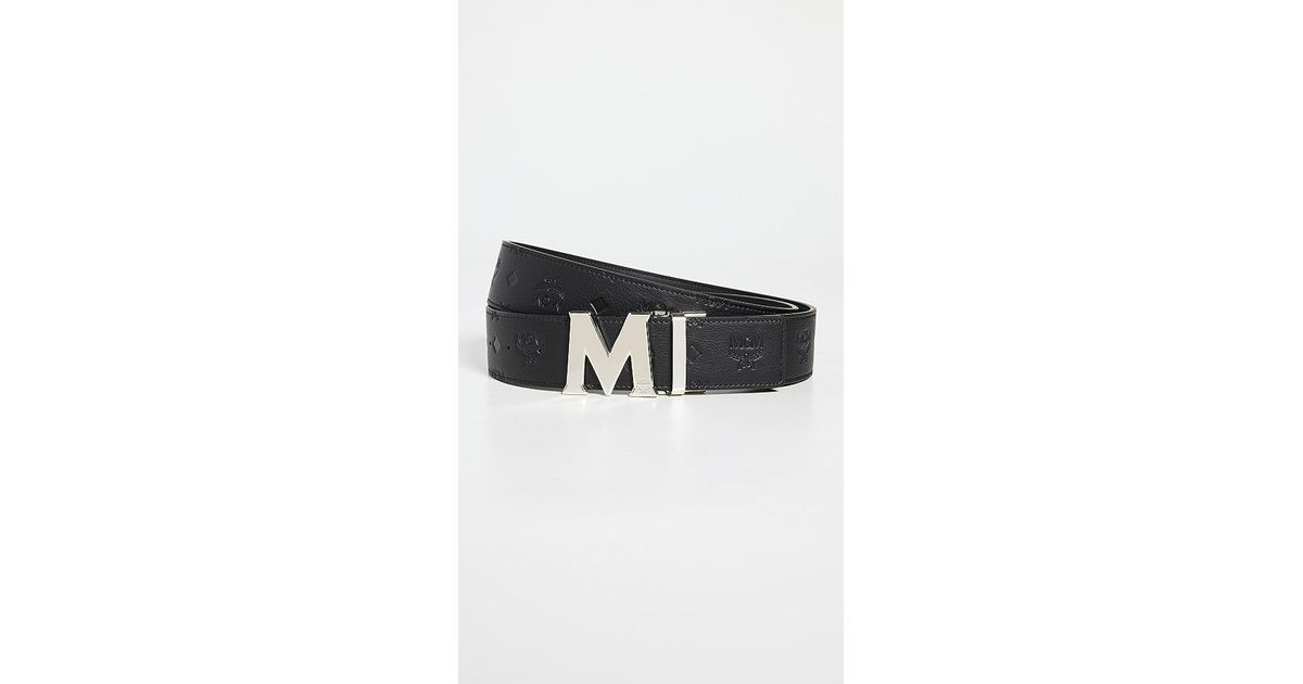 MCM Claus Inlay M reversible belt - Black