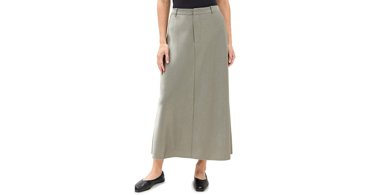 【Vince】 Satin Trouser A Line Skirt サテンAラインスカート Vince Satin Trouser A Line Skirt | Shopbop