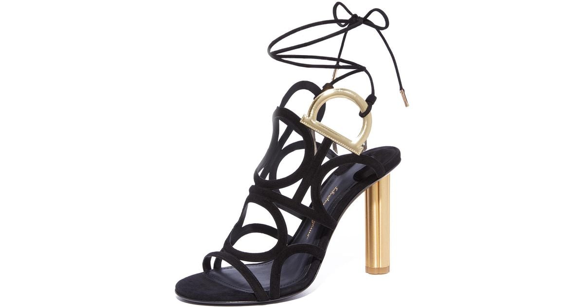 Ferragamo strappy stiletto sandals - Black