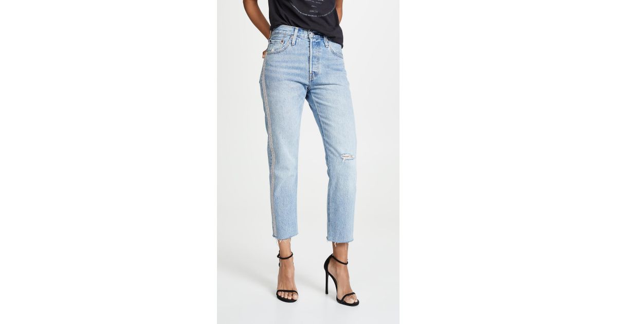 501 crop jeans blue levi's