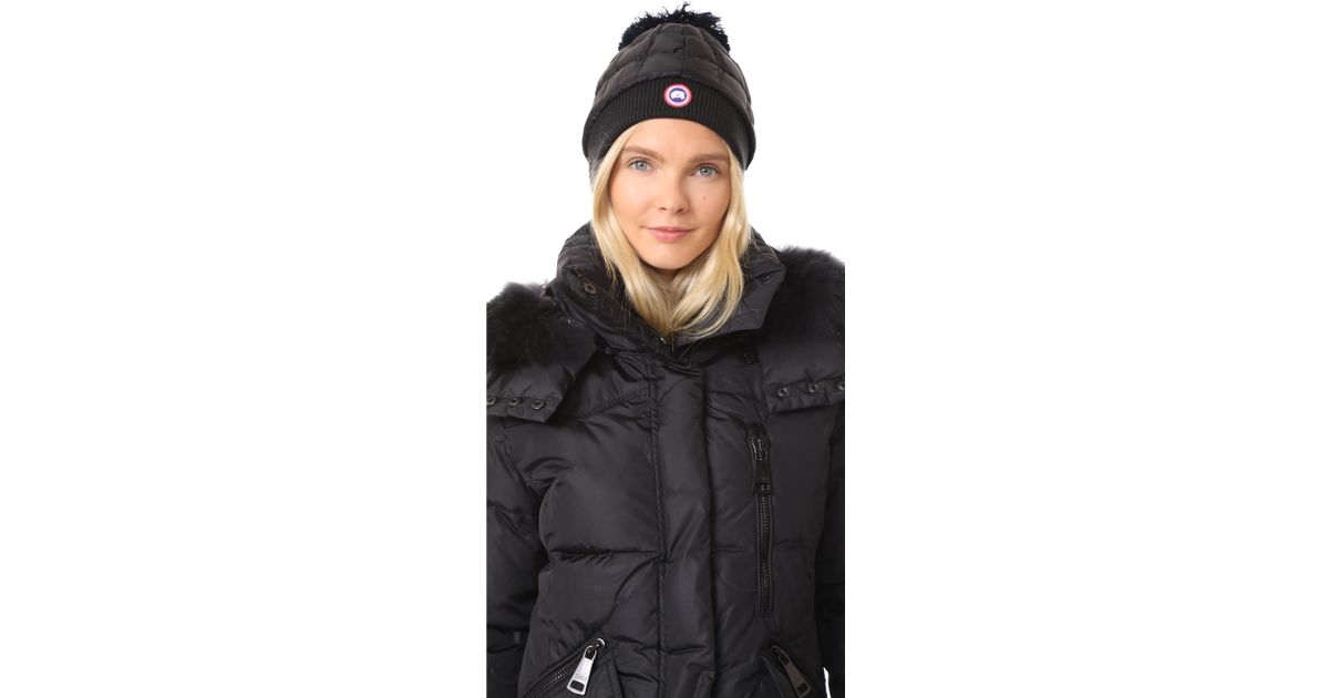 canada goose down pom toque