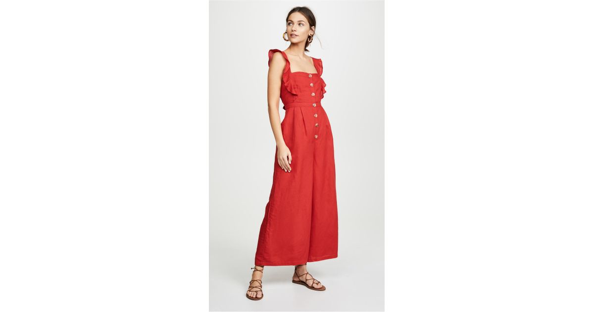 red carter allison jumpsuit