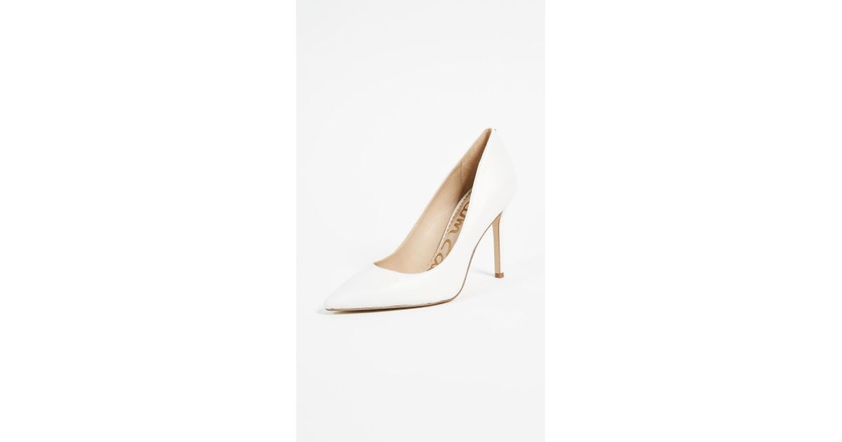 sam edelman white hazel pumps