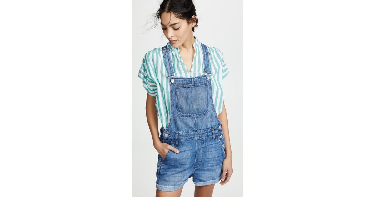 madewell adirondack short overalls