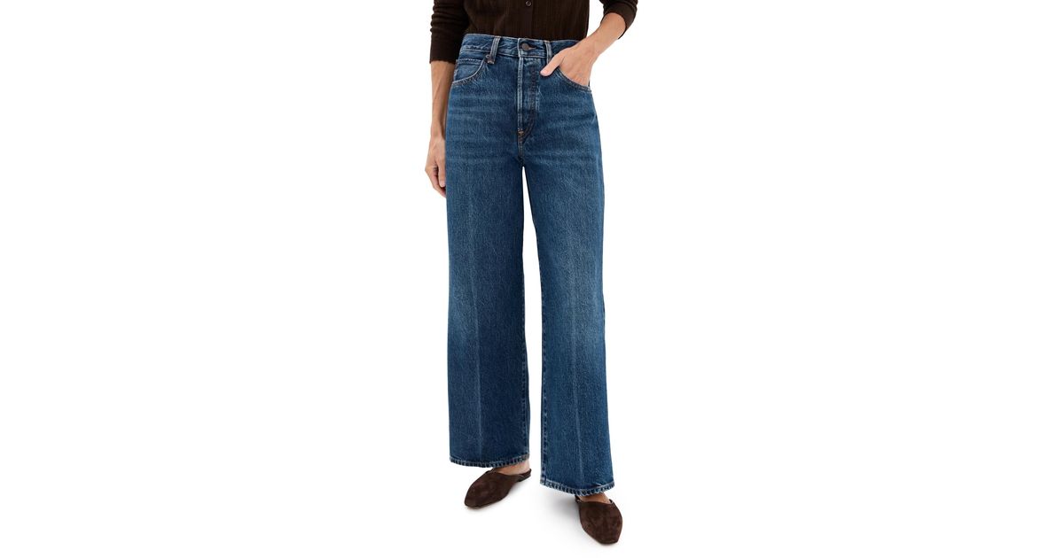 FRAME The Pixie Petite Collegiate Jeans in Blue | Lyst