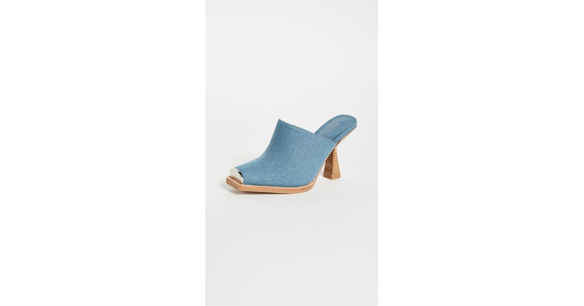 jeffrey campbell denim mules