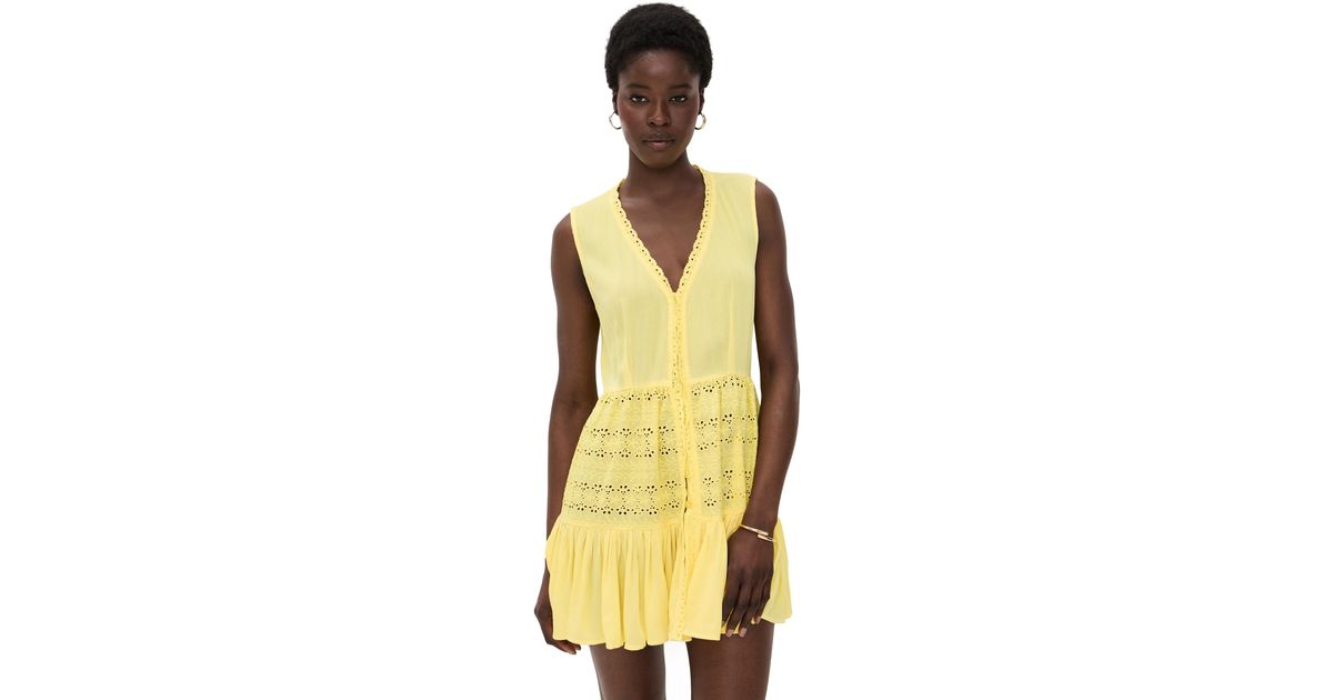 playa lucila drop waist mini dress Halter Mini Dress