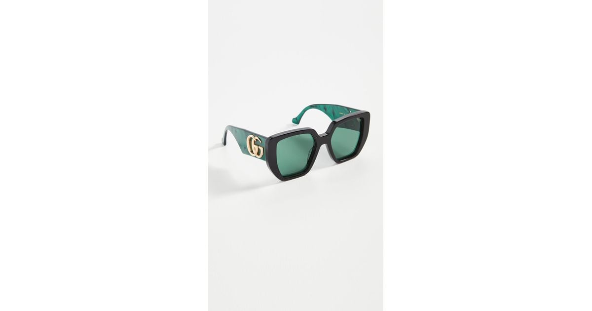 Gucci Generation Bold Sunglasses in Green Lyst