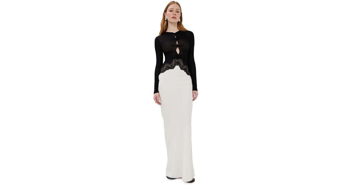 Christopher Esber Open Twist Verner Lace Dress in Black | Lyst
