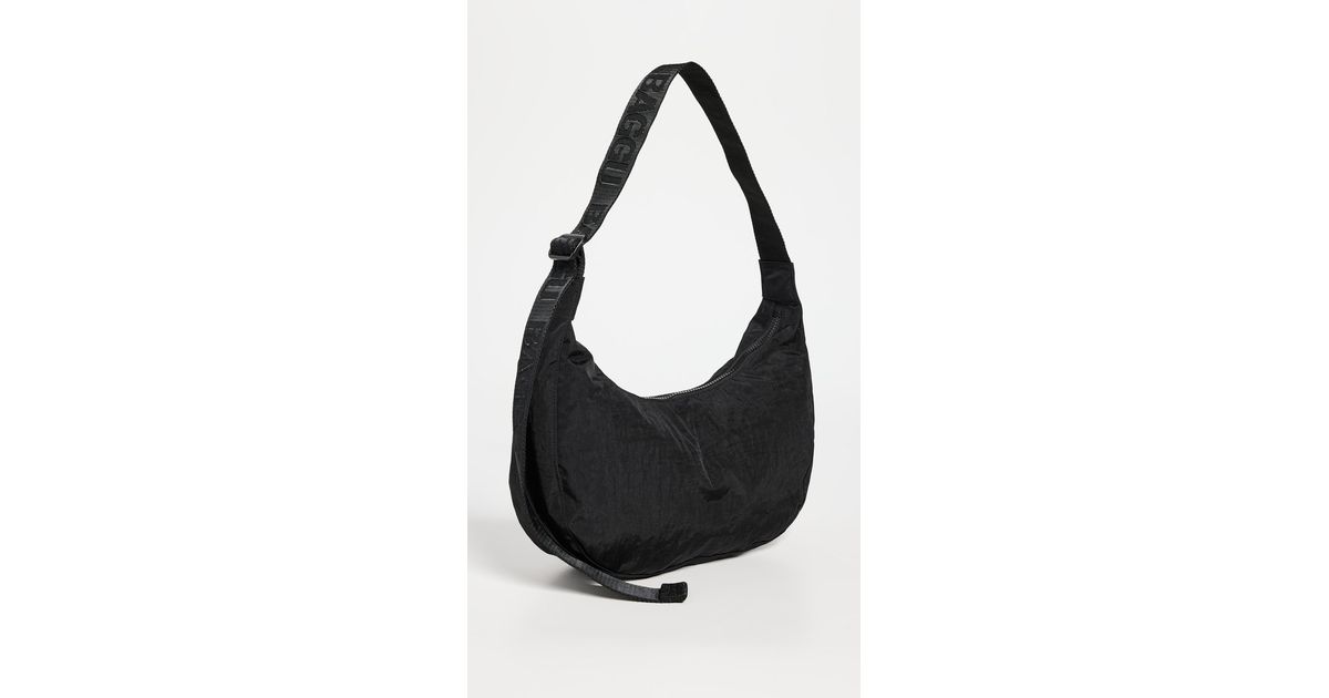 BAGGU Medium Nylon Crescent Bag in Black | Lyst