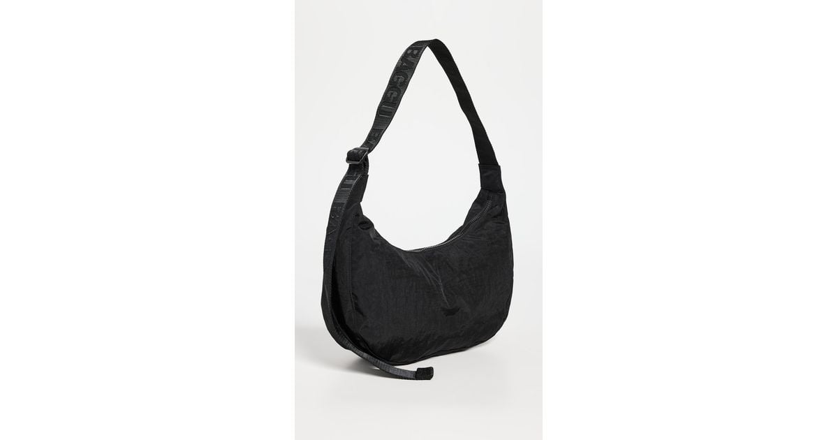 BAGGU Medium Nylon Crescent Bag in Black Lyst