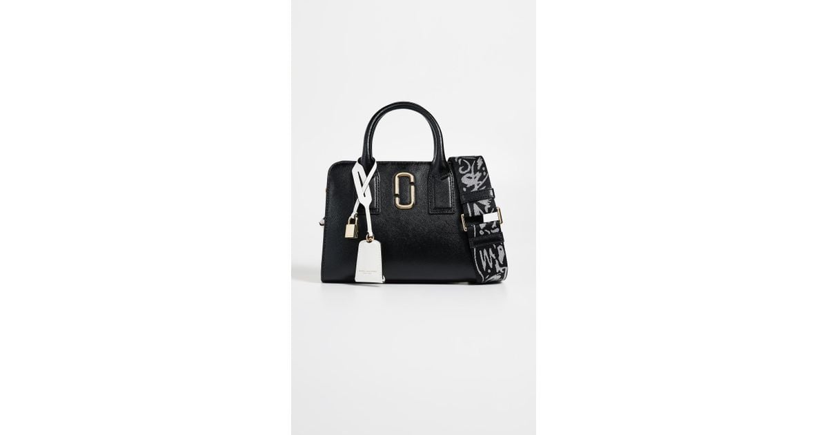 Marc Jacobs Little Big Shot Tote Leather Black/ Baby Pink | Lyst Marc Jacobs Little Big Shot Tote Leather Black/ Baby Pink | Lyst