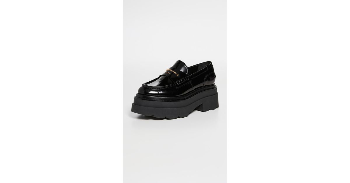 carter platform loafer in leather