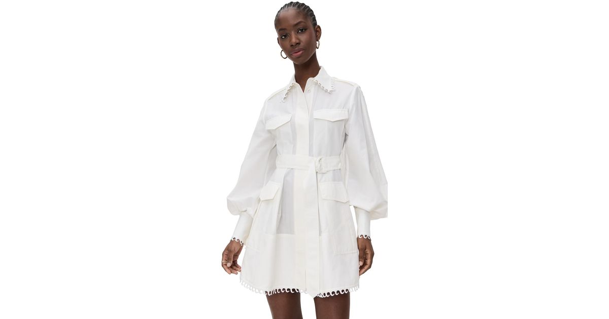zimmermann illuminate utility mini dress Zimmermann Illuminate Utility Mini Dress, Ivory, Size 0