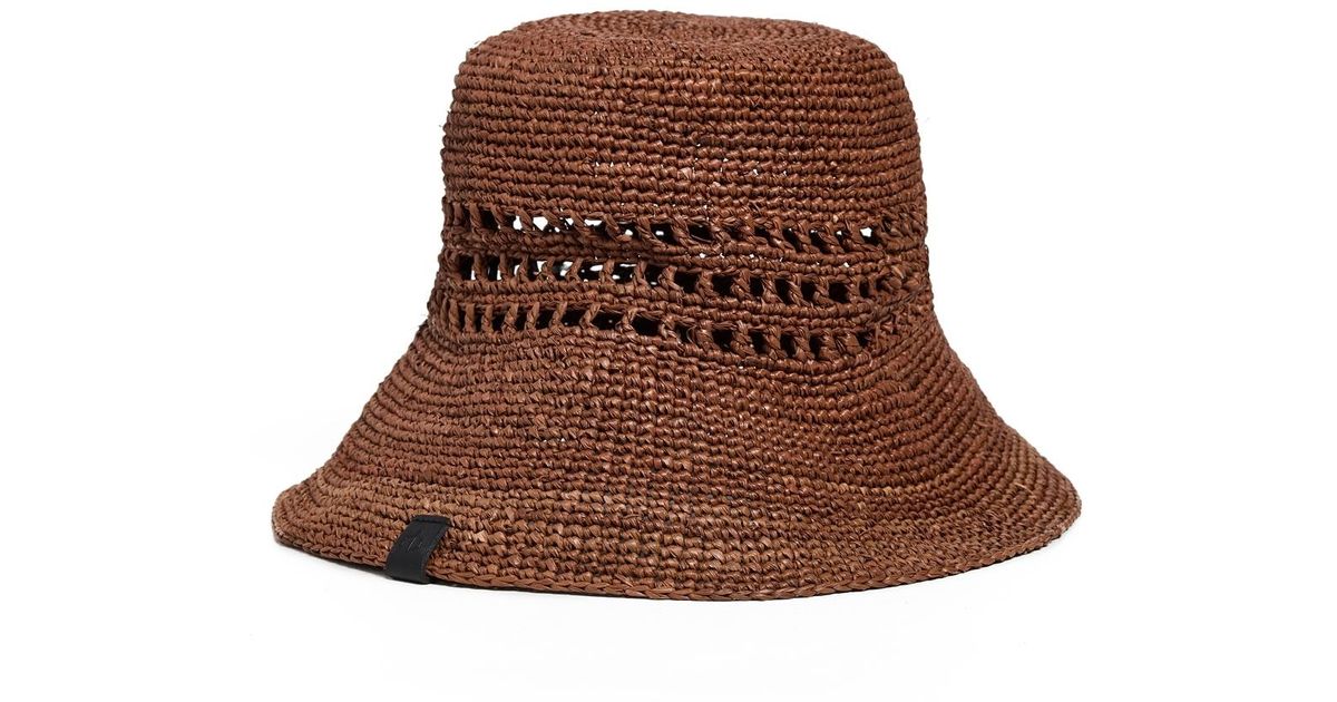 Rag & Bone Daisie Rollable Straw Hat in Brown | Lyst