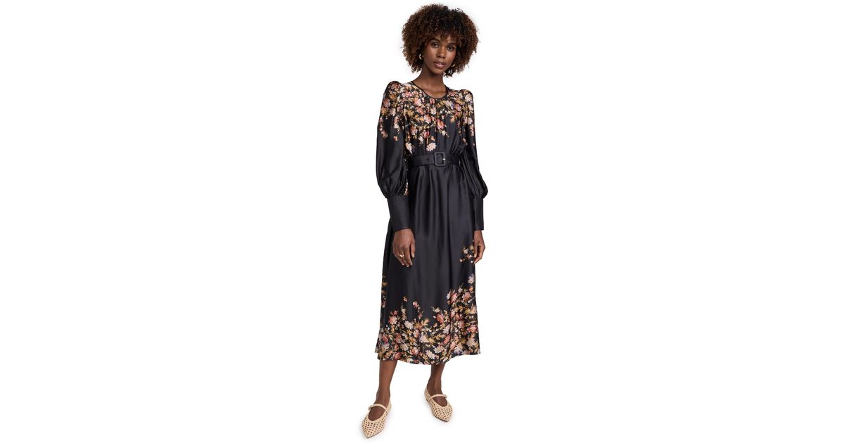 theia midi dress Leona Petal Midi Dress